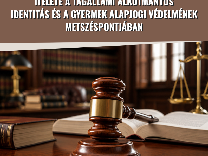 AZ EJEB A.P. ÉS R.P. KONTRA LENGYELORSZÁG ÍTÉLETE A TAGÁLLAMI ALKOTMÁNYOS IDENTITÁS ÉS A GYERMEK ALAPJOGI VÉDELMÉNEK METSZÉSPONTJÁBAN
