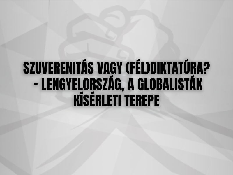 SZUVERENITÁS VAGY (FÉL)DIKTATÚRA? - LENGYELORSZÁG, A GLOBALISTÁK KÍSÉRLETI TEREPE